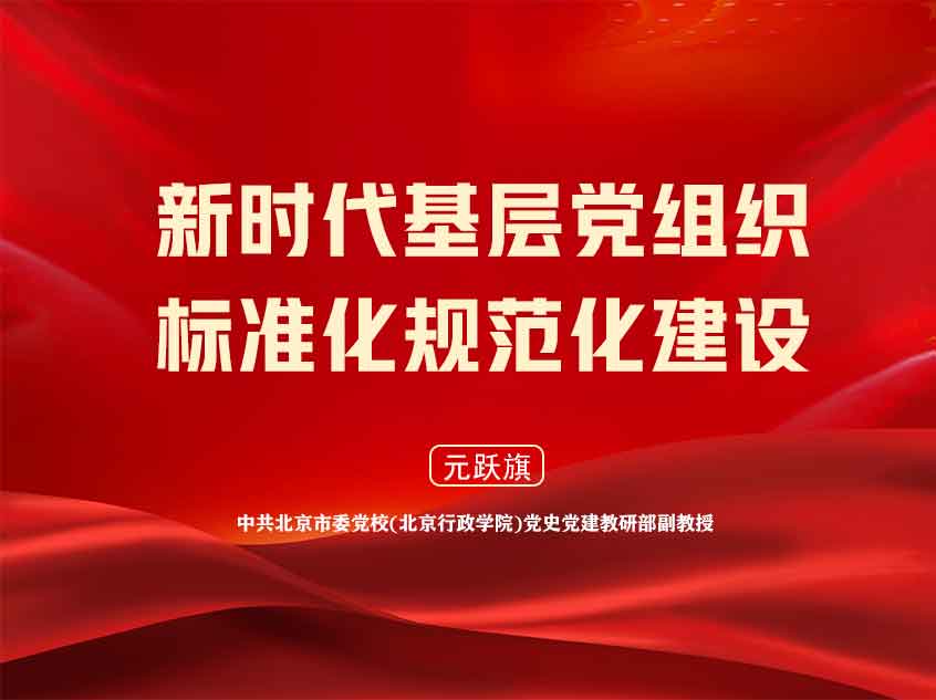 元跃旗：新时代基层党组织标准化规范化建设